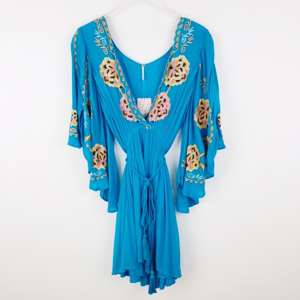 Free People | Cora Embroidered Dress Boho Vibes - Picture 2 of 8